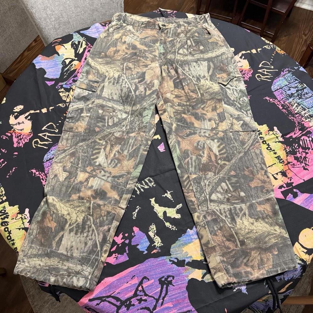 Vintage Liberty Realtree Advantage Timber Camo Cargo Hunting Pants Size 33x29.5‎